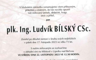 Smuteční oznámení